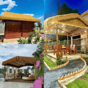Nhà hàng lợp rơm nhân tạo