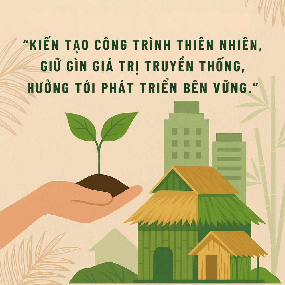 Kiến tạo công trình xanh bền vững cùng vật liệu rơm nhân tạo
