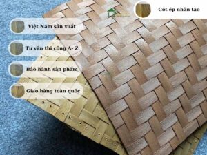 Mẫu mành nhân tạo mô phỏng cói tre truyền thống
