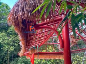 Mái tranh nhân tạo lợp trực tiếp trên khung