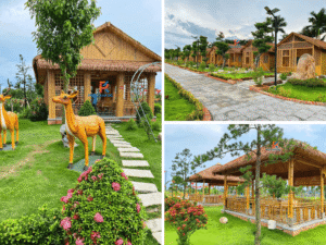 Rơm nhân tạo lợp mái Khu sinh thái tại Bình Dương